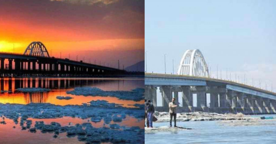 ۱۷.۵ کیلومتر از جاده خاکی و پل میان‌گذر دریاچه اورمیه فاقد شبکه برق‌رسانی است!
