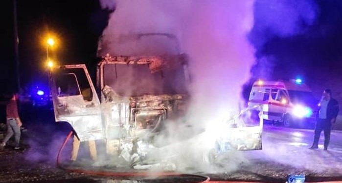 در تصادف خونین جاده مراغه - هشترود ۴ نفر در آتش سوختند + فیلم