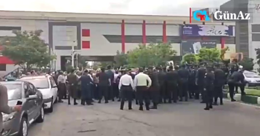 اعتراضات بسیار بزرگ بازنشستگان تامین‌اجتماعی در تبریز با شعارهای تُرکی آذربایجانی و مقاومت در مقابل نیروهای امنیتی - ویدئو