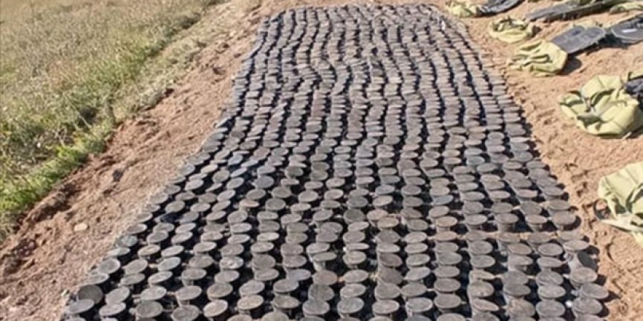 کشف ۱۳۱۸ مین جاسازی شده توسط ارامنه در لاچین