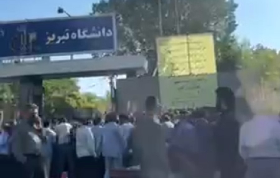 سرکوب شدید دانشجویان دانشگاه تبریز توسط نیروهای امنیتی