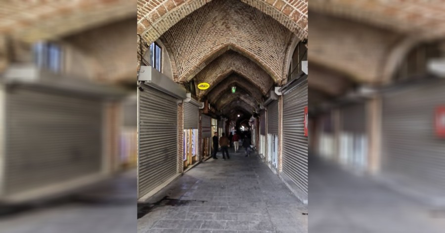 تصاویری از اعصاب گسترده بازاریان در تبریز