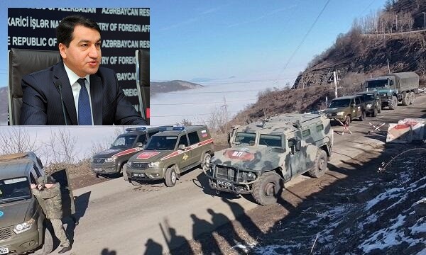 حکمت حاجی‌اف: نیروهای روسیه راه لاچین را مسدود کردند نه معترضان آذربایجانی