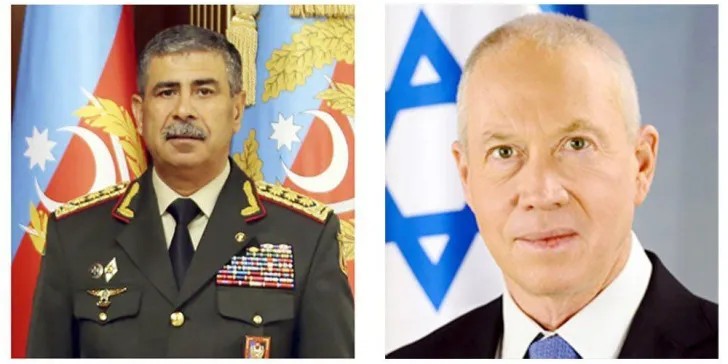 گفتگوی تلفنی وزرای دفاع آذربایجان و اسرائیل