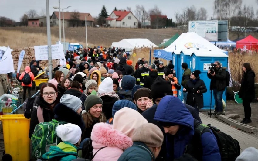 Fevralın 24-dən Ukraynadan Avropa ölkələrinə 7 milyondan çox qaçqın gedib