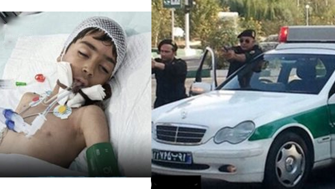 یک کودک ۹ ساله پس از تیراندازی پلیس ایران کشته شد