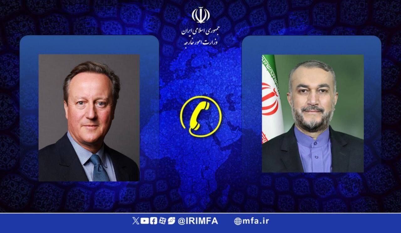 Iran's Foreign Minister spoke with his British counterpart