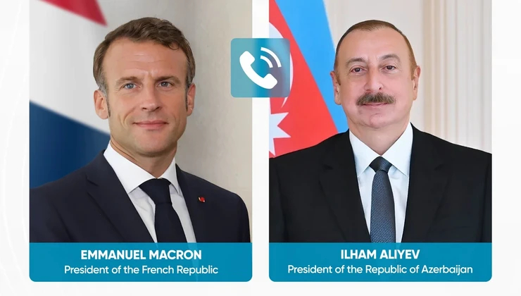 Emmanuel Makron Azərbaycan Prezidentinə zəng edib