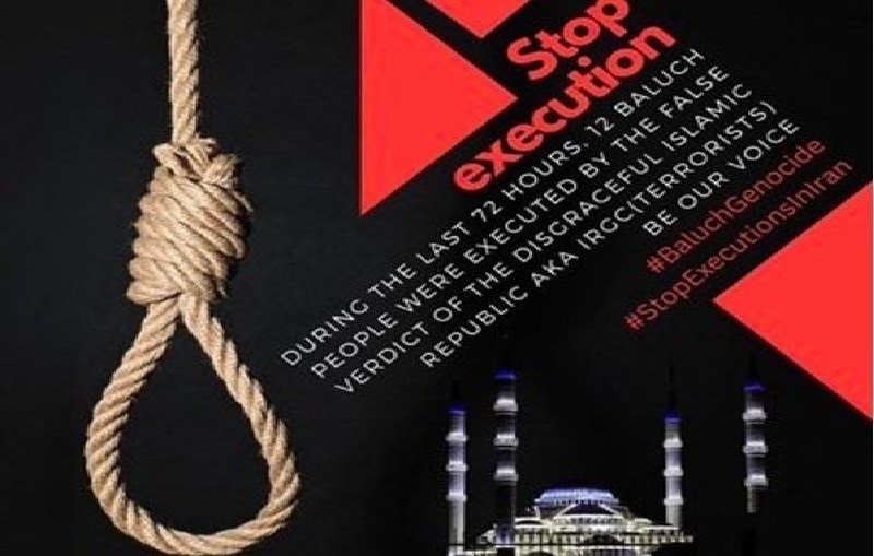 Twelve prisoners were executed in Iranian jails