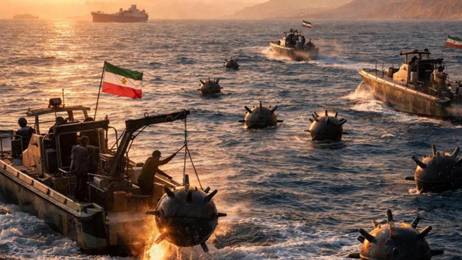 سپاه: جنوب تنگه هرمز مین‌گذاری شده است