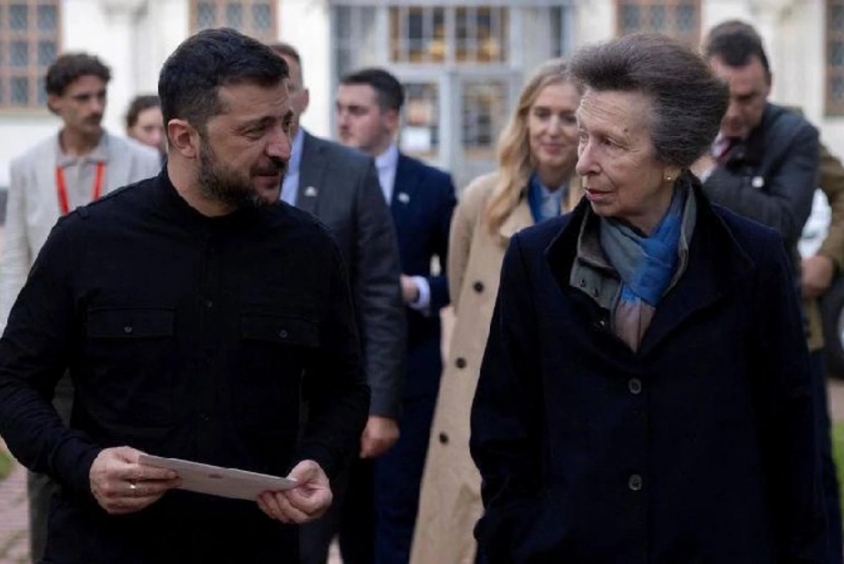 Böyük Britaniya şahzadəsi Kiyevdə Zelenski ilə görüşüb