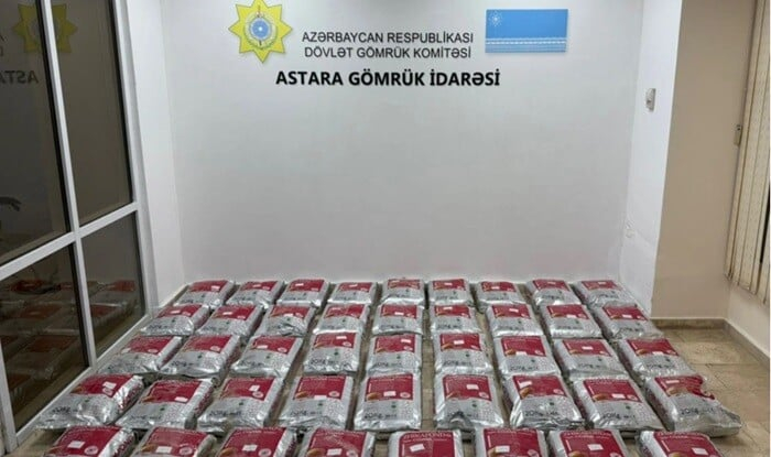 آذربایجان در مرز ایران ۹۰ میلیون دلار هروئین کشف کرد