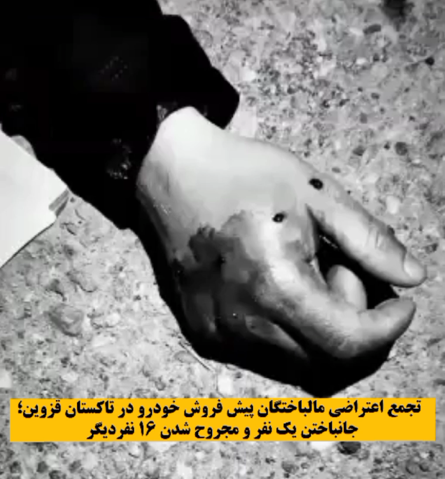 تجمع اعتراضی مالباختگان پیش فروش خودرو در تاکستان قزوین؛ جانباختن یک نفر و مجروح شدن ۱۶ نفردیگر