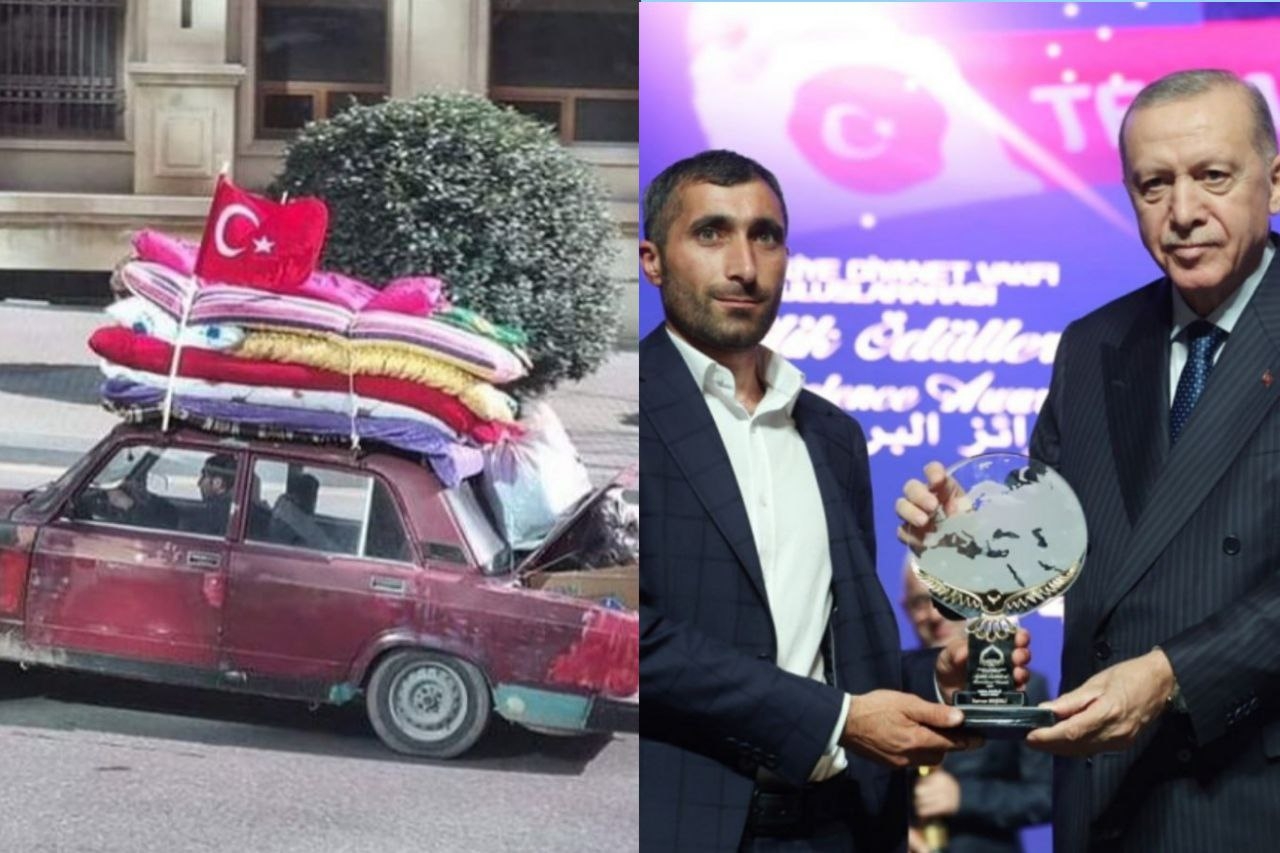 اهدای نشان وفاداری از سوی اردوغان به شهروند آذریایجانی