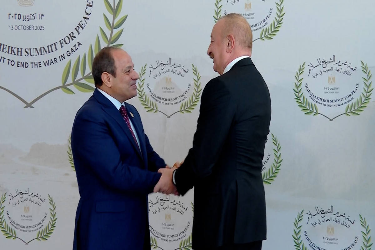 Azərbaycan Prezidenti Yaxın Şərq Sülh Sammitində iştirak edir, sülh sazişinin imzalanması mərasimi olub