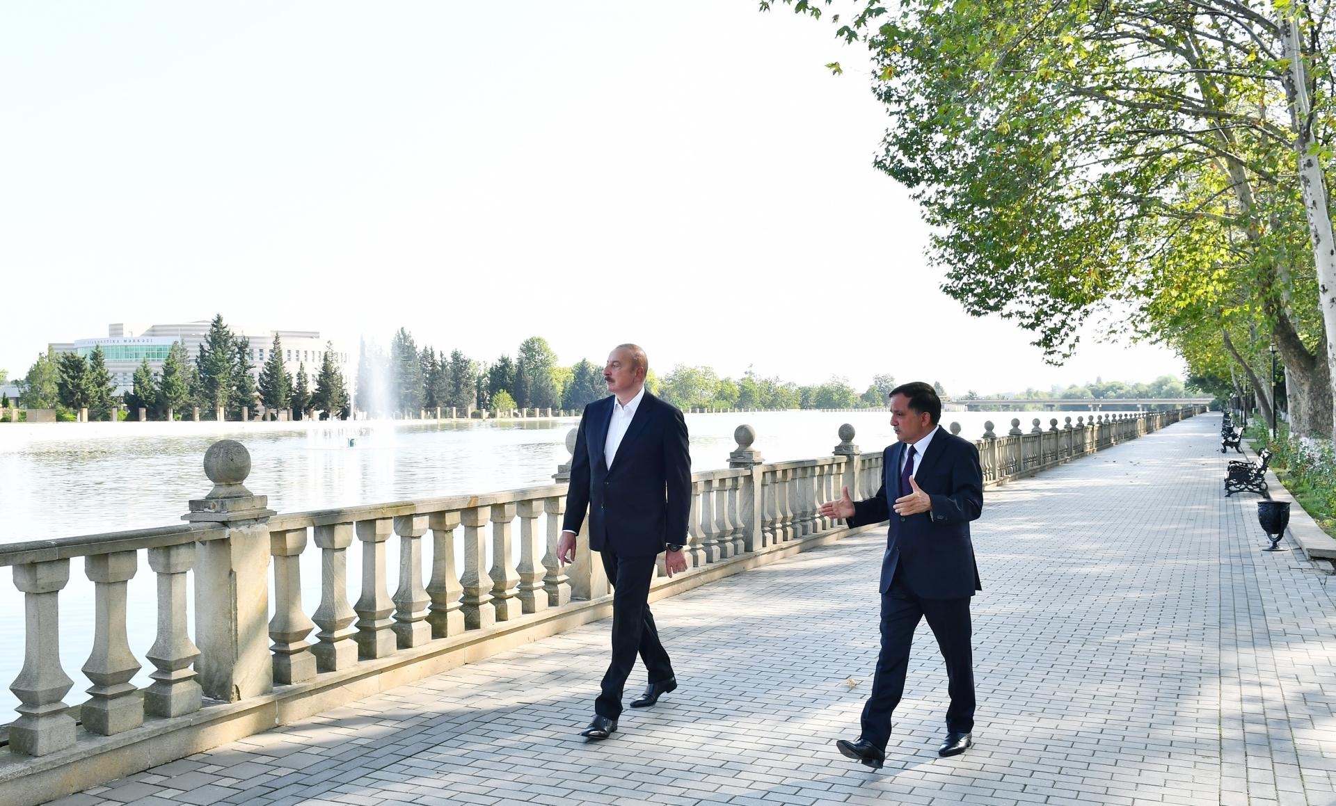 Prezident İlham Əliyev Qazaxa və Şəmkirə səfər edib