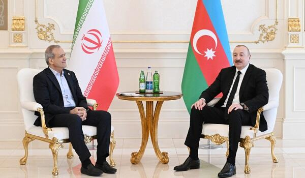 دیدار علی‌اف و پزشکیان در بیشکک