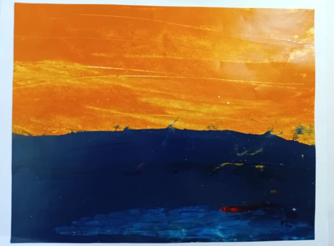 An exhibition of Murtaza Parvin's paintings was held at Evin Prison