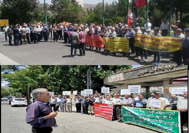 Communication workers held a protest in Tabriz and Urmia