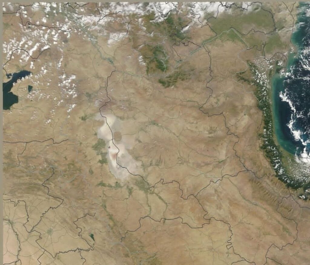 دریاچه اورمیه به طور کامل محو شد