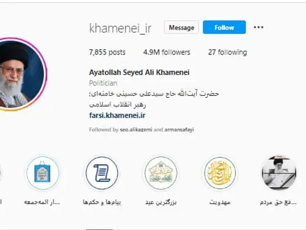 حساب‌های کاربری خامنه‌ای در اینستاگرام مسدود شد