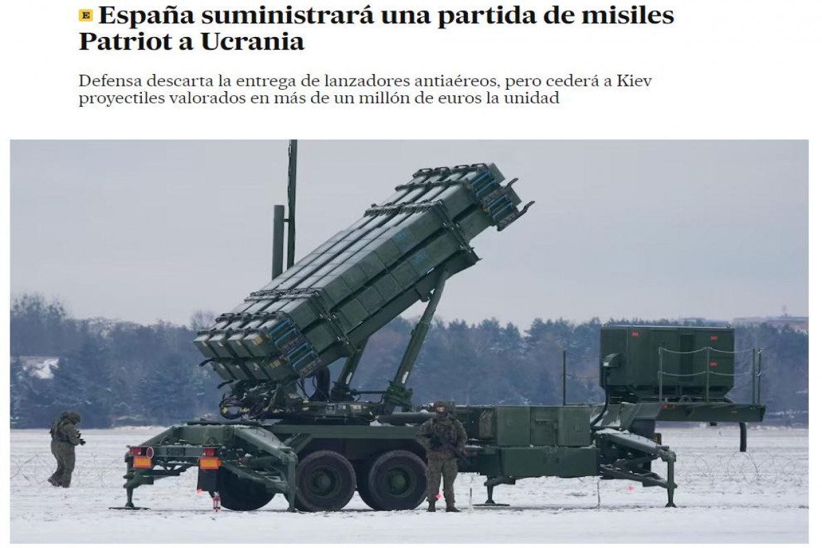 KİV: İspaniya Ukraynaya “Patriot” raketləri göndərəcək