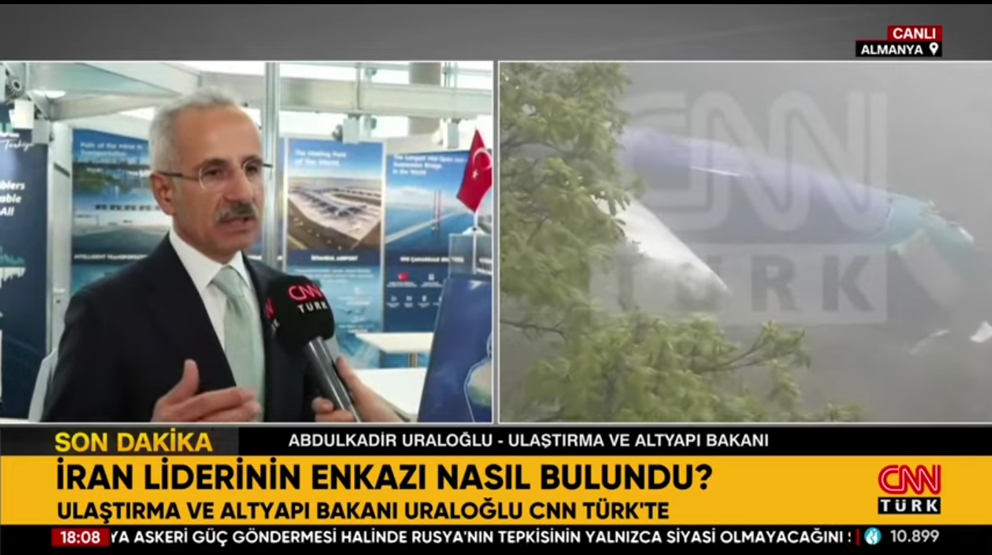 وزیر حمل و نقل ترکیه: ادعاهای مقامات ایران مبنی بر یافتن مکان هلیکوپتر، مصرف داخلی دارد