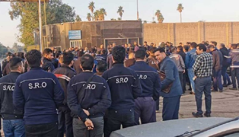 Fired workers and officials clashed in Ahvaz