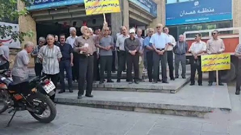 Təqaüdçülər Təbriz və Həmədanda etiraz aksyası keçiriblər