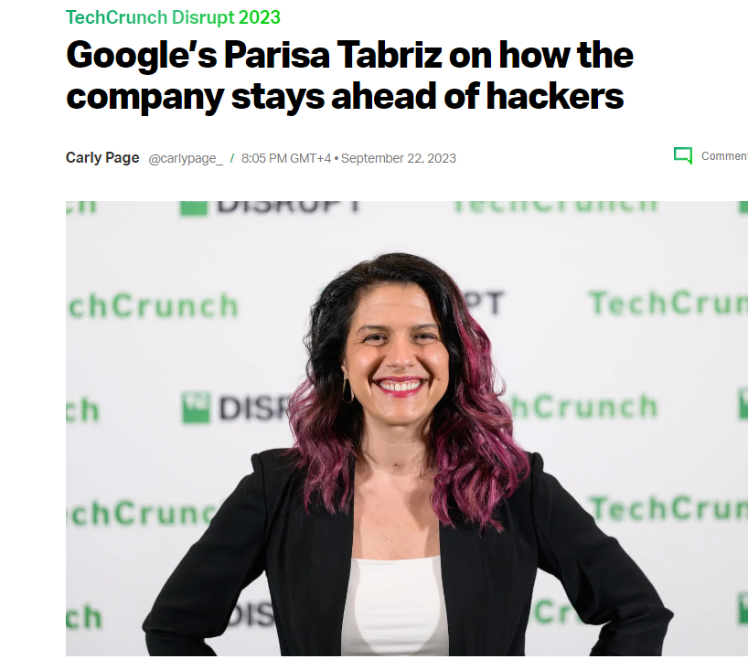 Google’s “Queen of Security” Parisa Tabriz
