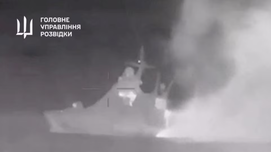 اوکراین می‌گوید که کشتی گشت‌زنی روسیه را در نزدیکی کریمه غرق کرده است