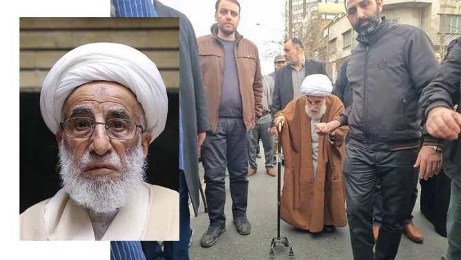 Sosial mediada istehza dalğası | axund Əhməd Cənnəti İran hakimiyyətinin köhnəlmiş simvolu kimi təqdim olundu