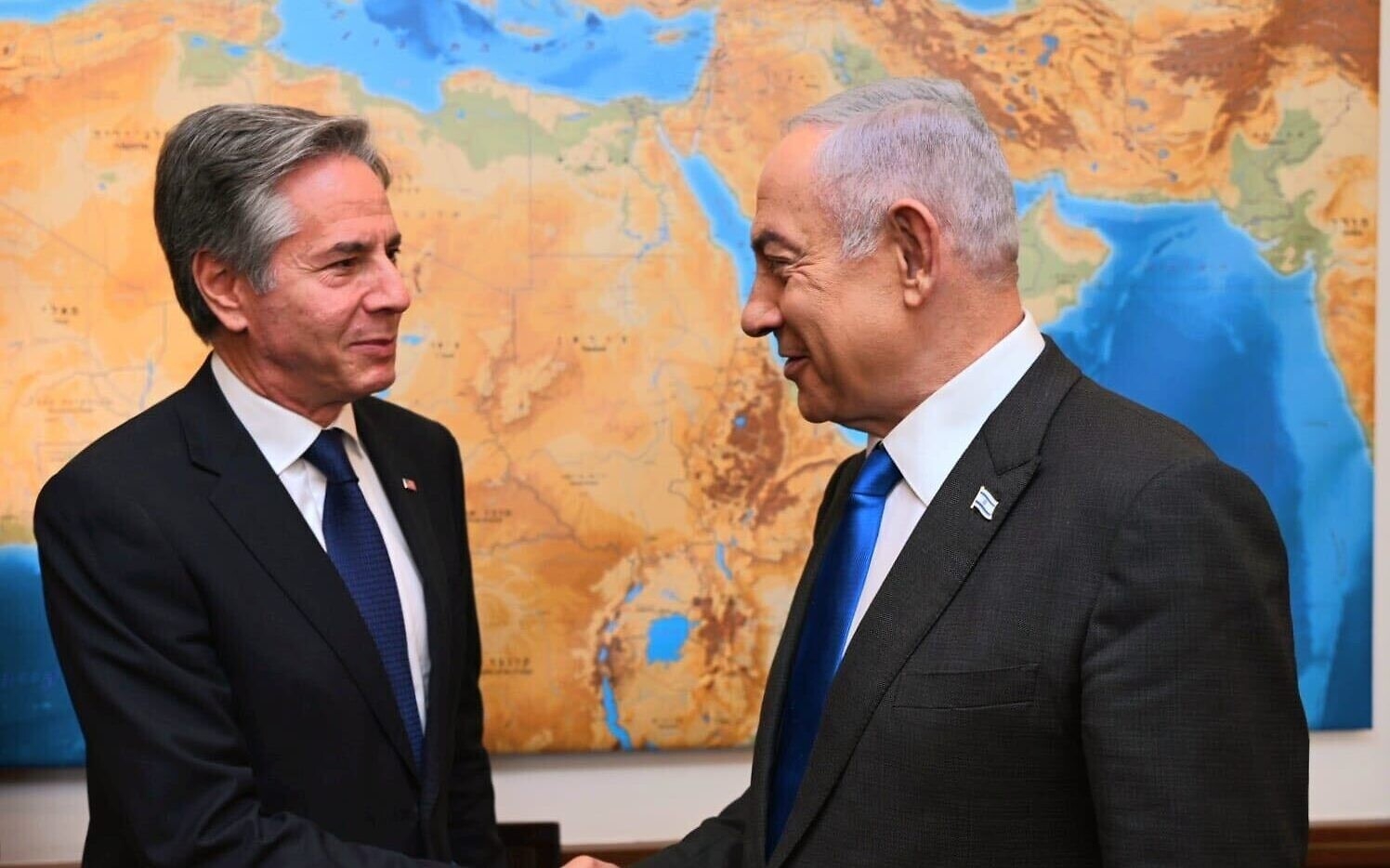 Netanyahu, Blinken begin private discussion in Jerusalem