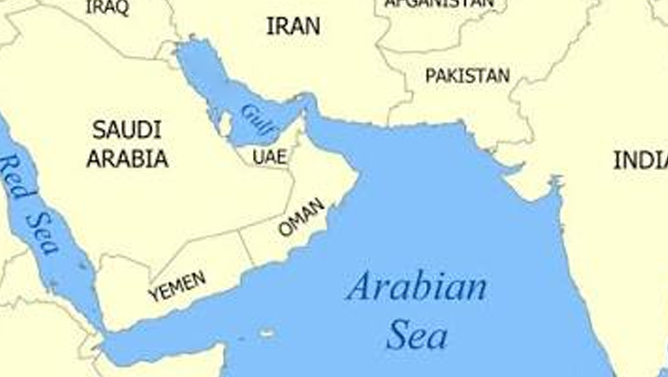 مفقود شدن یک نظامی آمریکا در دریای عرب