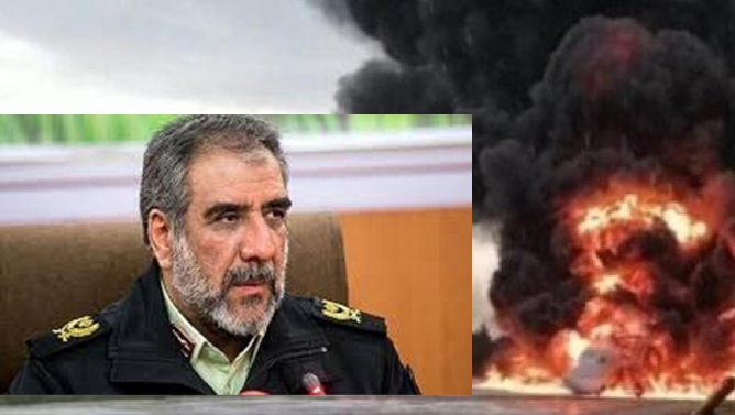 رئیس پلیس تهران بمباران شد