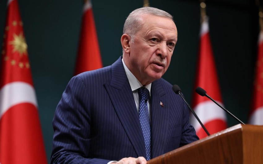 Ərdoğan: Güney sərhədlərimizdə qeyri-sabitlik istəyənlərin fərqindəyik