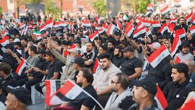 اعتراضات در عراق: «ایران، سگ‌هایت را بیرون بکش» (ویدیو)