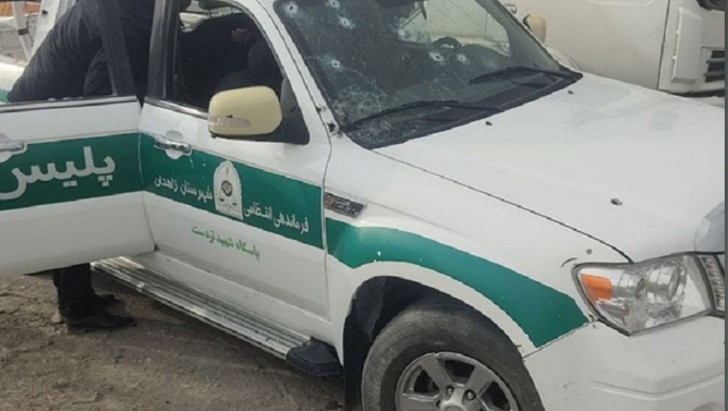 حمله مسلحانه به خودروی پلیس در زاهدان