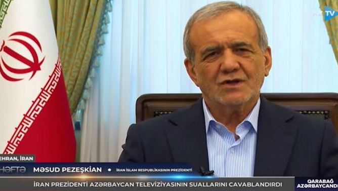 Pezeşkian: Dövlət televiziyasının təqdim etdiyi məlumatlar ölkə reallıqlarını əks etdirmir