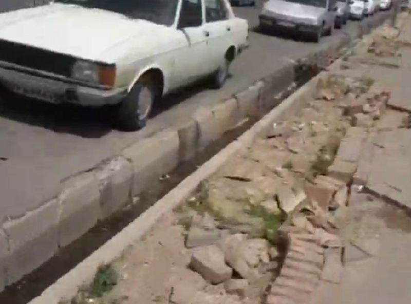 صدها درخت صدساله خیابان قره‌آغاج تبریز توسط شهرداری قطع شد