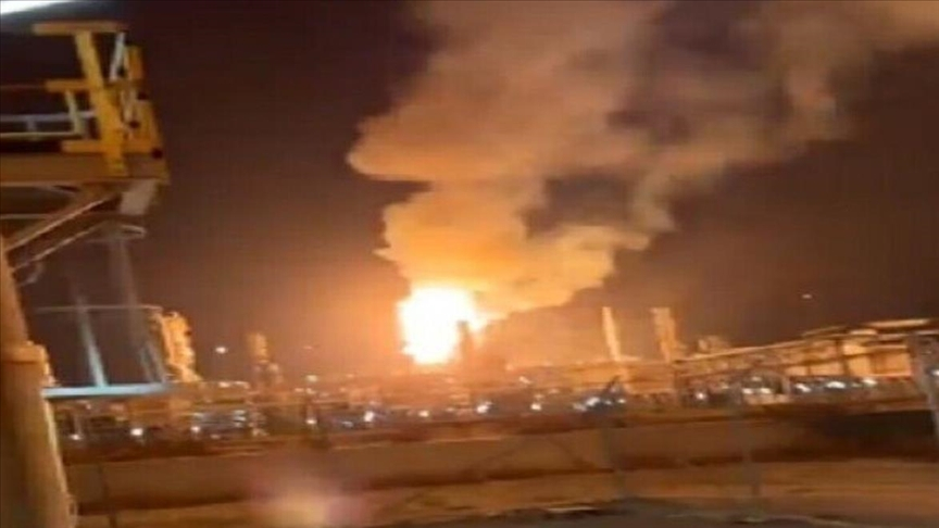 آتش‌سوزی پالایشگاه کویت در پی حملات پهپادی ایران