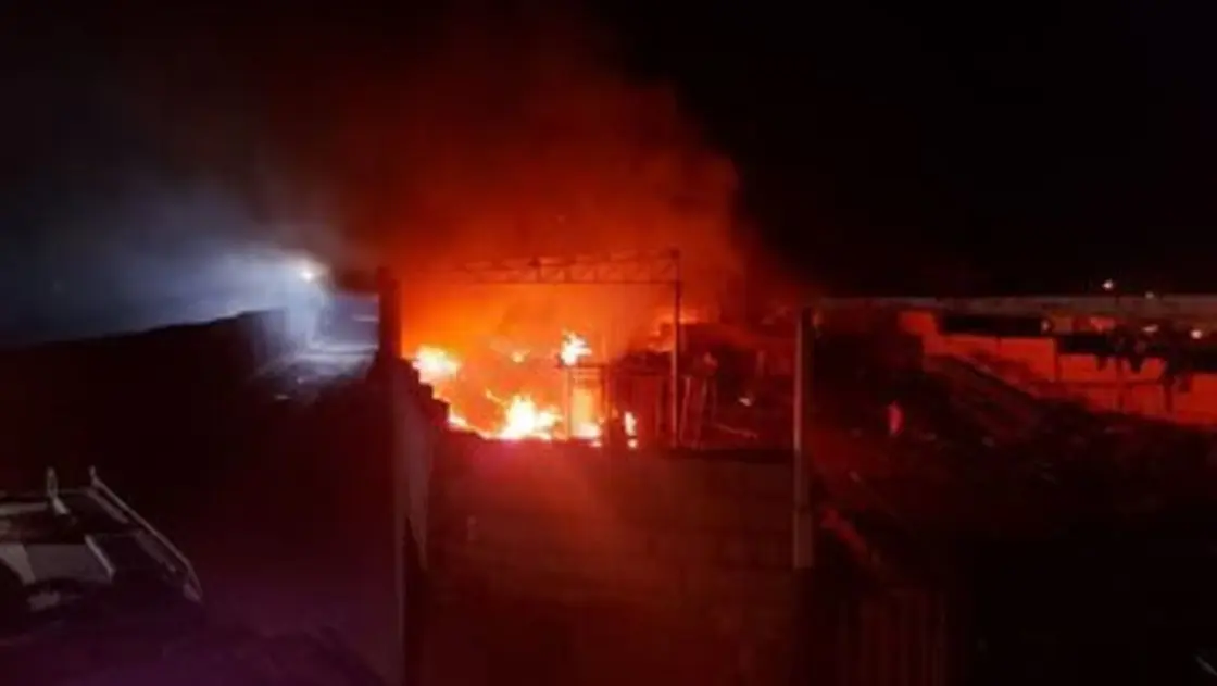 آتش‌سوزی یکی از مراکز وزارت دفاع