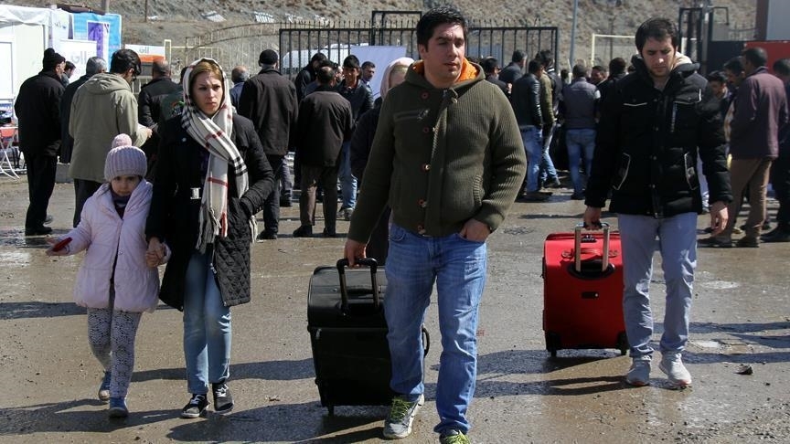 ازدحام مسافران ایران در مرز ترکیه