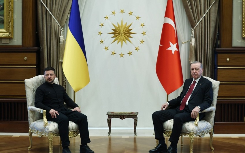 Zelenski Ərdoğanla görüşü ilə bağlı paylaşım edib