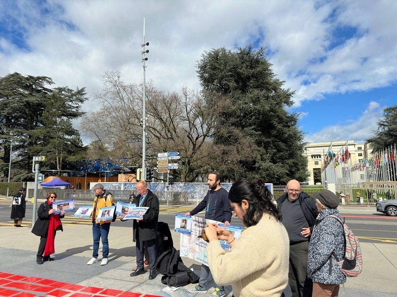 South Azerbaijanis held a protest in Geneva