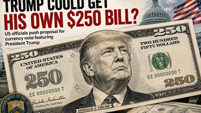 Yeni 250 dolların üzərində Trampın şəkli olacaq