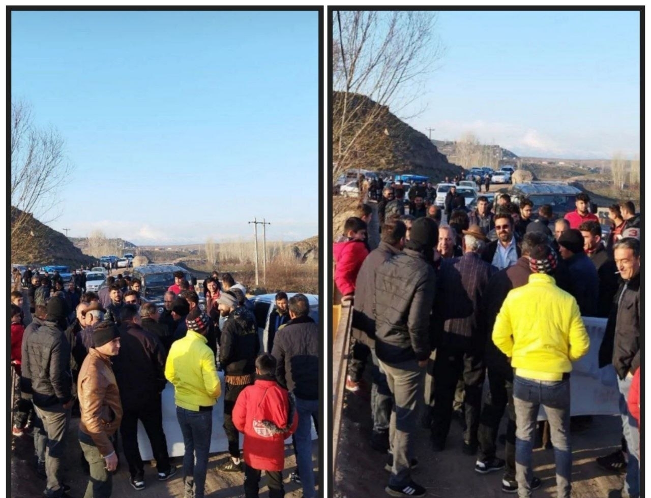 Villagers held protests