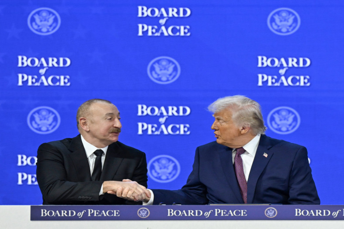 Prezident İlham Əliyevlə Donald Tramp arasında Davosda geniştərkibli görüş keçirilir