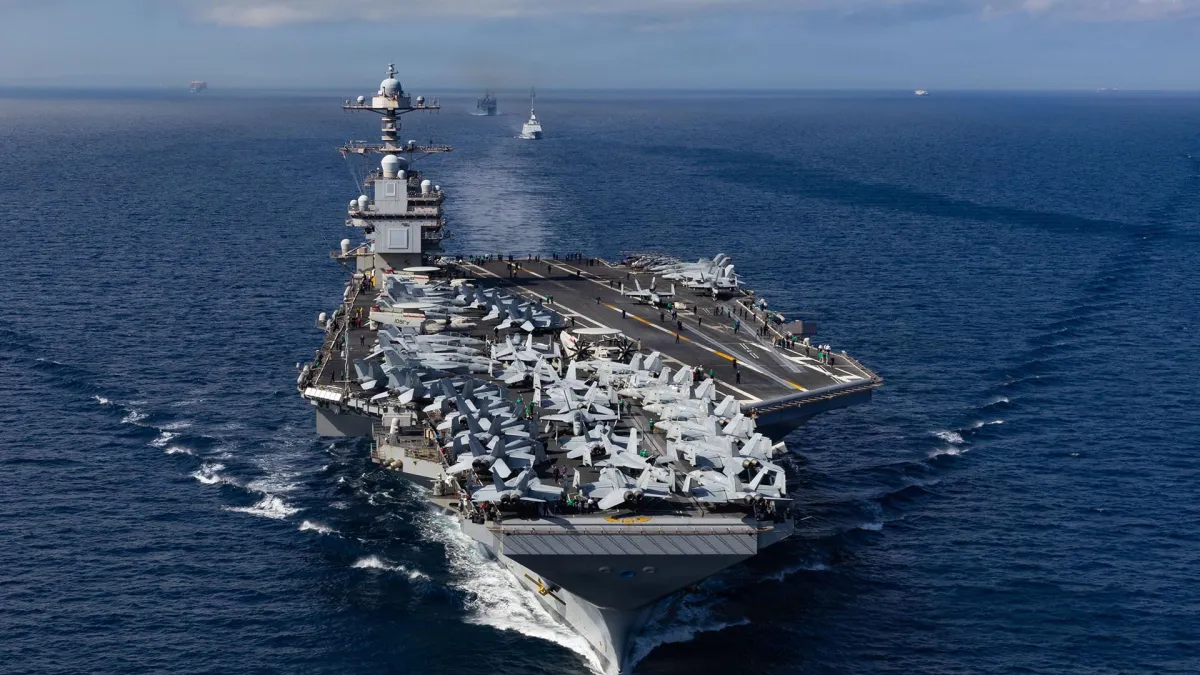 USS Gerald R. Ford Aralıq dənizinə çatıb – Kan