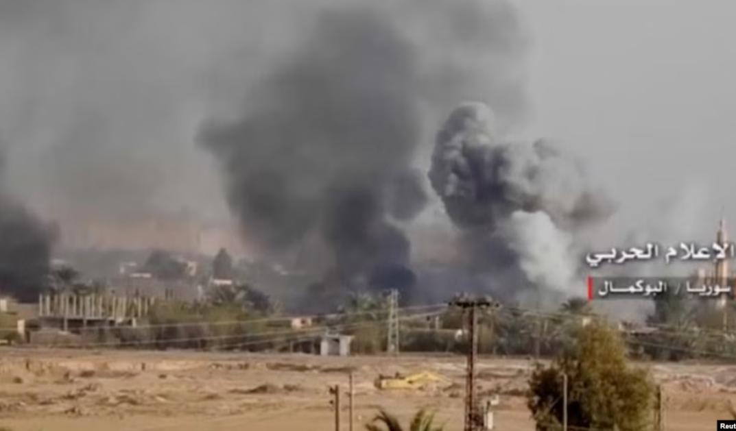 «انفجار شدید» در یک پادگان شبه‌نظامیان مورد حمایت ایران در مرز سوریه و عراق